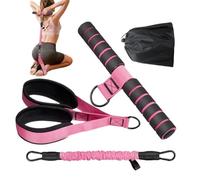 Bodybuilding Expander - Adjustable 60-30 Lb Full-Body Training | Tubular Pedal Resistance Band For Abs Arms Legs Waist | For Core Pilates Sit-Ups Strength Training Yoga Gym, Durable Latex Nylon
