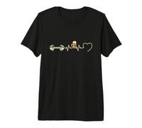 Bodybuilding man Humour muscu Heart Beating Aperitif Gift Premium T-Shirt
