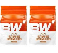 Bodybuilding Warehouse, Pure Ultrafine Ground Oats - Add to Your Protein Shakes - (Unflavoured, 4kg) (Pack of 2)