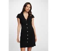 Bodycon Mini Dress with Short Sleeves Black