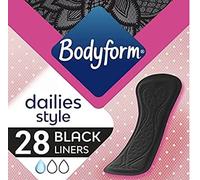 Bodyform Black Normal Panty Liners 5X PACK OF 21