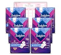 Bodyform Cour-V Ultra Night Sanitary Towels Wings 10597, 8'S (Pack of 6)