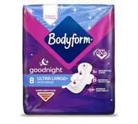 Bodyform Cour-V Ultra Night Sanitary Towels Wings 8 Pack