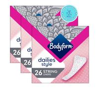 Bodyform Dailies String Panty Liners 26 Pack x3