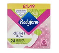 Bodyform Dailies Style So Slim Wrapped Liners 24 Pack