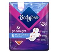 Bodyform Goodnight Ultra Large Sanitary Pads With Wings - 8 Pcs