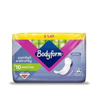 Pack of 10 Bodyform Maxi Long Pads