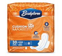 Bodyform Maxi - Value Sanitary Napkins, Cushion Soft Always Comfortable and Ultra-Absorbent (Long, 30 Count