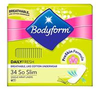 Bodyform So Slim Individually Wrapped And Folded Panty Liners 34 Pack