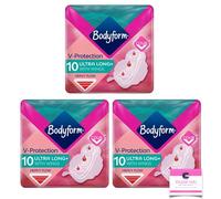 Bodyform Ultra Fit Super Winged Sanitary Towels 10 Pads - Pack of 3