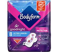 Bodyform Cour-V Ultra Night Sanitary Towels Wings 8 pack