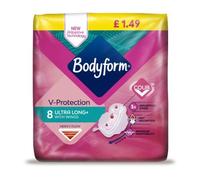 Bodyform V-Protection Ultra Long With Wings 8 Pack