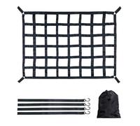 BODYGAD Highly Elastic Cargo Net, Simple Truck Bed Cargo Mesh Organizer, Double Layer Elastic, Campervan Storage, Adjustable Luggage, Heavy Loading Net, Daily Light Loads