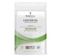 Bodygenix Castor Oil 500mg Softgels - Cold Pressed Daily Formula - 120