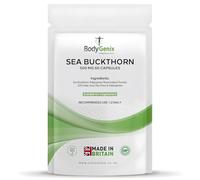 Bodygenix Sea Buckthorn Tablets - 500mg Rich in Omega 7 Fatty Acid Immune System Skin Cardiovascular Health Antioxidant Formula Natural Supplement - 60 Capsules 2 Month Supply