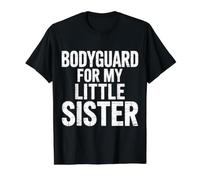 Bodyguard for My Little Sister Brother Sibling - Value Graphic T-Shirt, Men, Black, L
