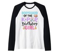 Bodyguard of The K Pop Birthday Girl Raglan Baseball Tee