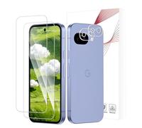 Bodyguard Pack of 2 + 2 Screen Protectors for Google Pixel 9A 5G, Ultra Clear Anti-Oil Bubble-Free Anti-Fingerprint Pixel 9A Screen Protector, 2.5D Edge Without Edge Removal, Anti-Dirt Tempered Glass