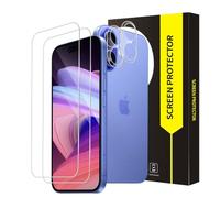 Bodyguard Pack of 2 + 2 Screen Protectors for iPhone 16 5G, 2.5D Case Friendly 9H Hardness Free from Scratches Unbreakable HD Clear Crystal Clear Sensitive Touch iPhone 16 Screen Protector