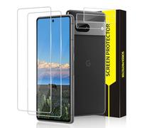 Bodyguard Pack of 2 + 2 Tempered Glass Screen Protectors for Google Pixel 7 5G, Ultra Clear Scratch-Resistant 9H Hardness Anti-Fingerprint Pixel 7 Screen Protector, 2.5D Round Edge, Easy Installation