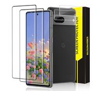 Bodyguard Pack of 2 + 2 Tempered Glass Screen Protectors for Google Pixel 7 Pro 5G, HD Clear Anti-Fingerprint High Sensitivity Pixel 7 Pro Screen Protector, 3D Full Screen Anti-Scratch 9H Hardness