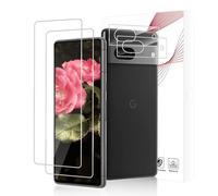 Bodyguard Pack of 2 + 2 Tempered Glass Screen Protectors for Google Pixel 7A 5G, HD Clear Crystal Clear Google Pixel 7A Film, 9H Hardness, Ultra Resistant Pixel 7A 5G Screen Protector