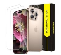 Bodyguard Pack of 2 + 2 Tempered Glass Screen Protectors for iPhone 16 Pro Max 5G, 2.5D Round Edge Case, Friendly Free from Scratches, Unbreakable, Ultra Clear, 0 Dust & Bubbles iPhone 16 Pro Max Film