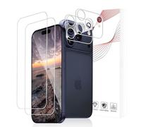 Bodyguard Pack of 2 + 2 Tempered Glass Screen Protectors for iPhone 17 Pro 5G, 2.5D 9H Hardness HD Clear High Resolution 0 Dust & Bubbles iPhone 17 Pro Screen Protector