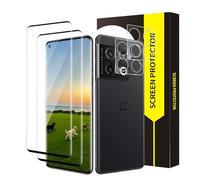 Bodyguard Pack of 2 + 2 Tempered Glass Screen Protectors for Oneplus 10 Pro 5G, Fingerprint ID Ultra Clear Anti-Scratch Anti-Oil Screen Protector, Full Screen High Sensitivity Oneplus 10 Pro
