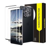 Bodyguard Pack of 2 + 2 Tempered Glass Screen Protectors for Oneplus 9 Pro 5G, 3D Full Coverage, 9H Hardness, Free from Scratches, Anti-Shock, Ultra Clear, High Resolution, Fingerprint ID, Oneplus 9
