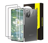 Bodyguard Pack of 2 + 2 Tempered Glass Screen Protectors for Samsung Note 20, Curved 3D Anti-Scratch No Bubbles Ultra HD Note 20 Tempered Film, Precise Fit, Anti-Dust, Anti-Dirt Screen Protector