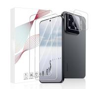 Bodyguard Pack of 2 + 2 Tempered Glass Screen Protectors for Xiaomi 15 5G, 2.5D Round Edge 9H Hardness Free from Scratches High Clarity High Resolution 0 Dust & Bubbles Xiaomi 15 Screen Protector