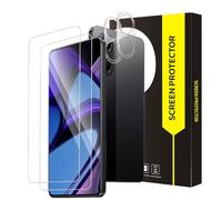 Bodyguard Pack of 2 + 2 Tempered Glass Screen Protectors for Xiaomi Poco X7 | 2.5D round edge case, friendly, 9H hardness, free from scratches, unbreakable, ultra-clear, crystal clear, sensitive touch