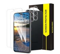 Bodyguard Pack of 2 and 2 Screen Protectors for Tempered Glass for Samsung | 2.5D round edge case, friendly, 9H hardness, anti-scratch bumper, high clarity, high resolution, sensitive touch