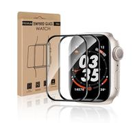 Bodyguard Pack of 2 Screen Protectors for Apple Watch Series 9/8/7 45 mm, High Definition Anti-Scratch No Bubbles Apple Watch 45 mm Screen Protector, Full Screen Anti-Dust iWatch 8 45 mm Glass Film