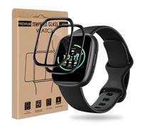 Bodyguard Pack of 2 Tempered Glass Screen Protector for Fitbit Versa 3/Versa 4/Sense 2/Sense Screen Protector, HD Clear High Clarity Fitbit Versa 3 Film, Anti-Scratch Free from Scratches Fitbit Sense