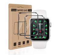 Bodyguard Pack of 2 Tempered Glass Screen Protectors for Apple Watch Series 4/5/6/SE/SE2/SE3 40 mm Ultra Clear Crystal Clear 100% Touch Accuracy Anti-Scratch Fits Perfect Apple Watch 40 mm Film