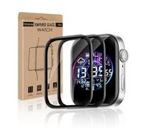 Bodyguard Pack of 2 Tempered Glass Screen Protectors for Huawei Watch Fit 3, Ultra Clear Anti-Bubble Anti-Fingerprint Huawei Fit 3 Protective Glass, 3D Full Coverage Free from Dust Durable Glass Film