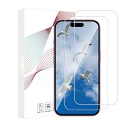 Bodyguard Pack of 2 Tempered Glass Screen Protectors for iPhone 15/15 Pro 5G, 2.5D Anti-Scratch, Shatterproof, HD Clear, Crystal Clear, Anti-Dirt, Anti-Dust, Anti-Oil, iPhone 15 Pro Screen Protector
