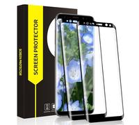 Bodyguard Screen Protector for Samsung Galaxy S8, Pack of 2, 3D Full Coverage Protective Glass, 9H Hardness, Scratch-Resistant, Sensitive Touch, Anti-Bubble, HD Clear Screen Protector