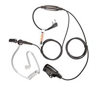 Bodyguard style Radio Earpiece Compatible with Icom Portable IC-V8 V80 V80E V82 V85 F4026 F3G F4G F11 F11S F14 F14S F21 F21S F24 F24S 2-Pin Walkie Talkie FBI Surveillance Covert Acoustic Tube Headset