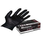 Bodyguards Black Nitrile Disposable Gloves GL897 Powder Free Tattoo Mechanic (X Large GL8975)