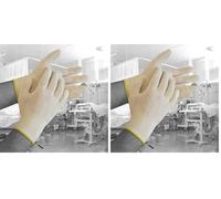 Bodyguards DERA02 Polyco Dermatology Cotton Gloves, 1 Pair, Size 8/Medium, Natural (Pack of 2)