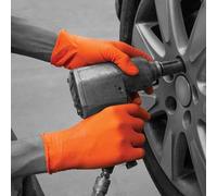 Bodyguards GL2001 Finite Orange HD Nitrile Gloves, 7/Small, Orange (Pack of 100)