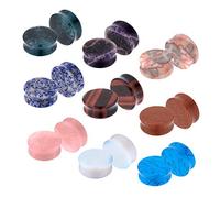 BodyJ4You 18PC Stone Ear Plugs 20mm Double Flare Saddle Stretching Gauges Expander