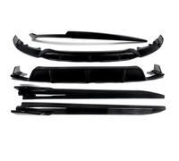 Bodykit Set Front Bumper Splitter Lip Rear Diffuser Spoiler Wing Side Skirt Extension For BMW For X6 F16 2014 2015 2016 2017-2019 Sport Car Rear Bumper Lip Diffuser