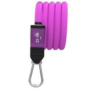 Bodylastics Stackable Resistance Band - Single Resistance Tube Exercise Band - Patented Snap Reduction Tech Workout Bands - Heavy Duty Fitness Bands - Malaysian Latex, Nickel-Coated Iron Clips, 23lb