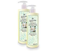 Bodylife Body Wash Shower Creme Jasmine & Evening Primrose 500ml Twin Pack 1000ml
