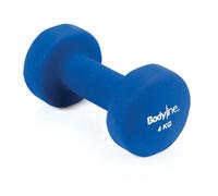 BODYLINE Anti-Shock Cast Iron Dumbbell Bar 4 Kg With Neoprene Coating