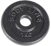 BODYLINE Cast Iron Dumbbell 1 kg for Training Barbell Originale